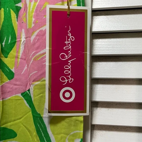 Lilly Pulitzer Pink, Green & Yellow Floral Wide-Leg Pants - Picture 3 of 5